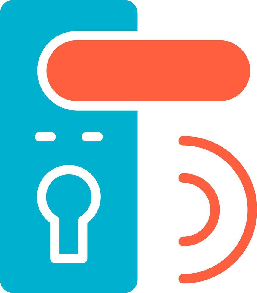 Door Lock Creative Icon Design vector