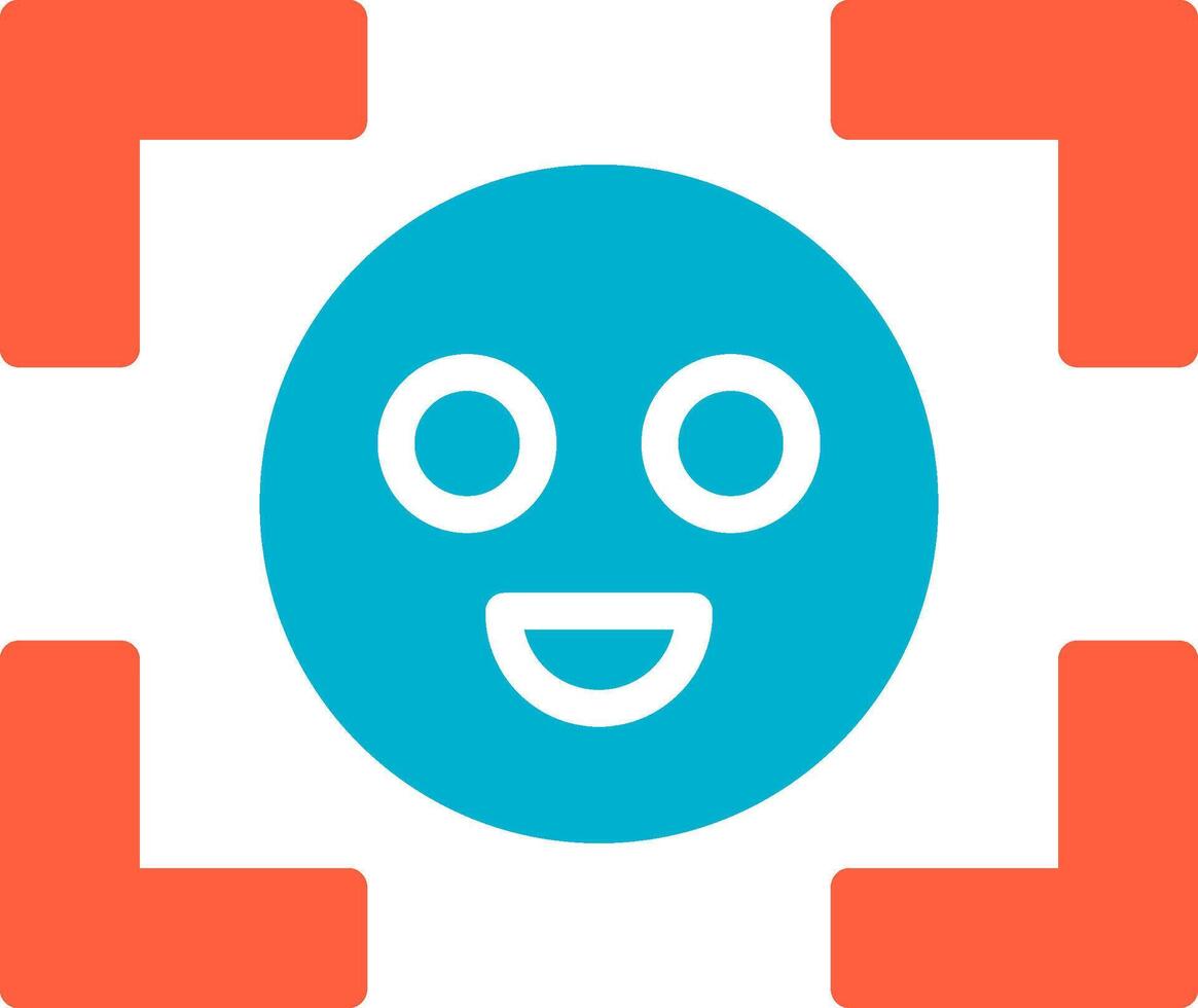 Face Detection Creative Icon Design vector
