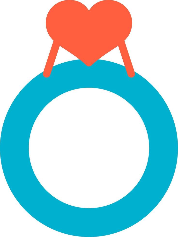 Valentines Ring Creative Icon Design vector
