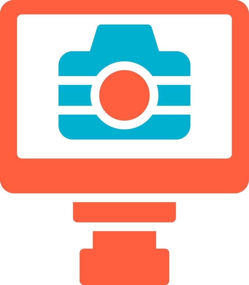 Lcd Camera Creative Icon Design vector