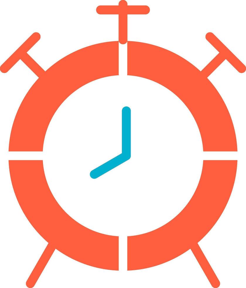 Alarm Clock Creative Icon Design vector