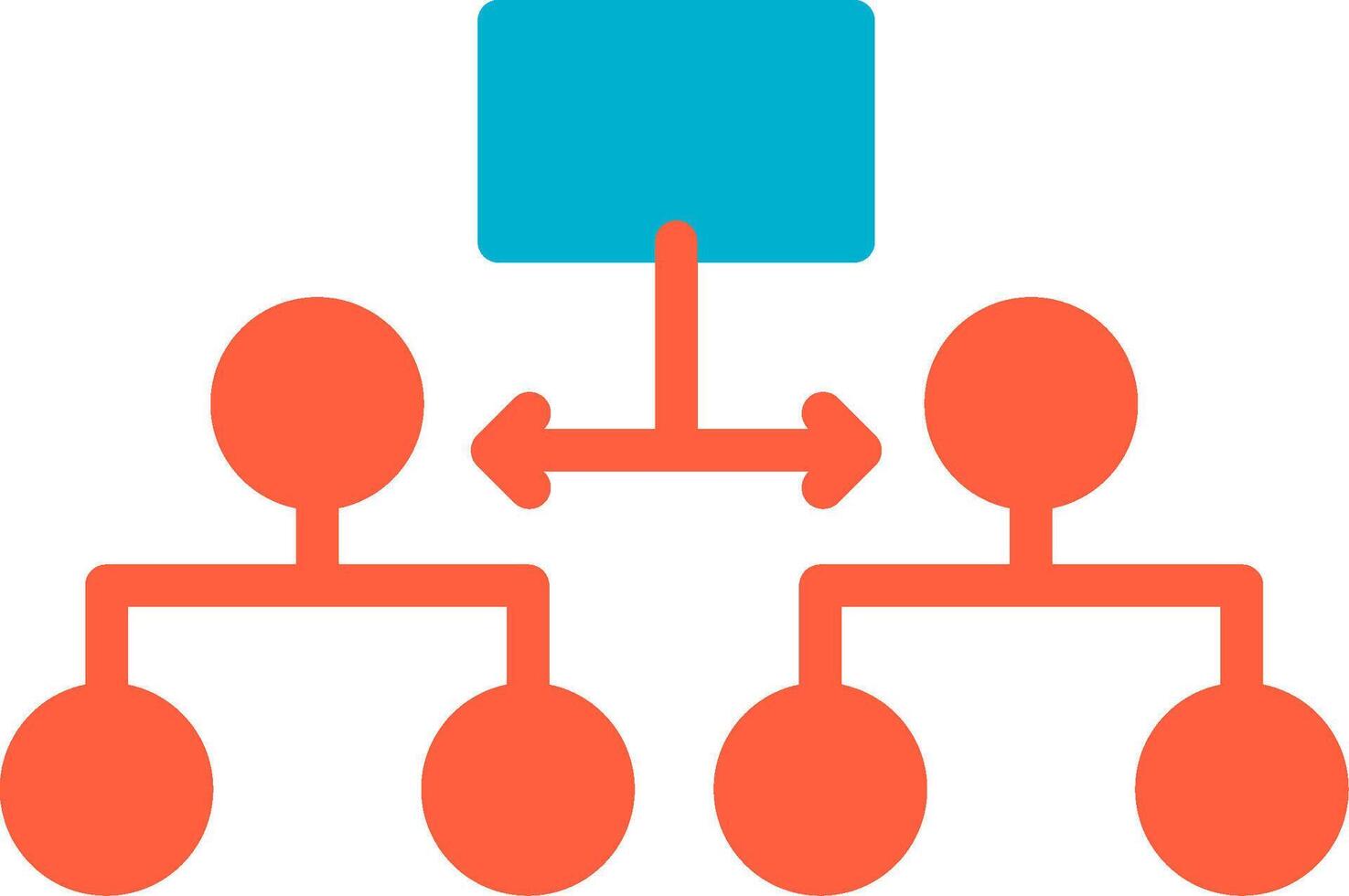 Labeled Hierarchy Creative Icon Design vector
