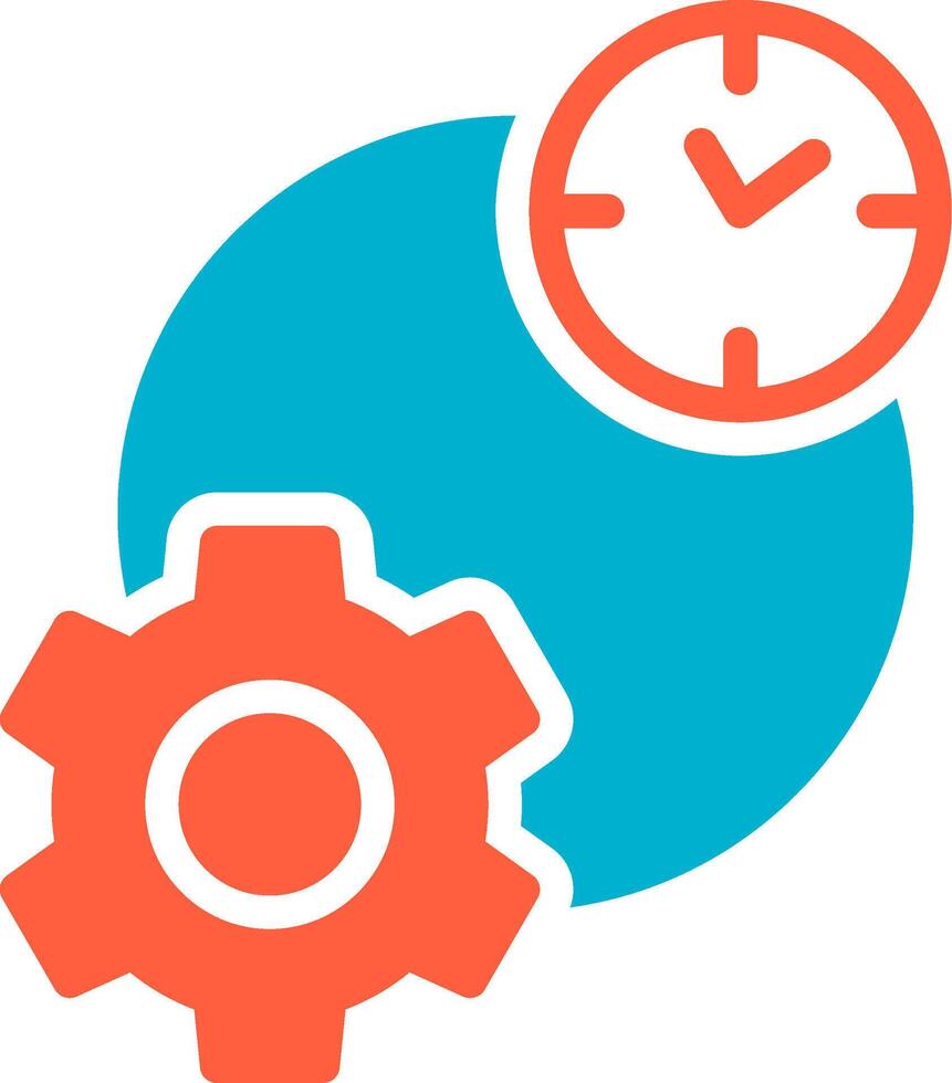 Work Time Creative Icon Design vector