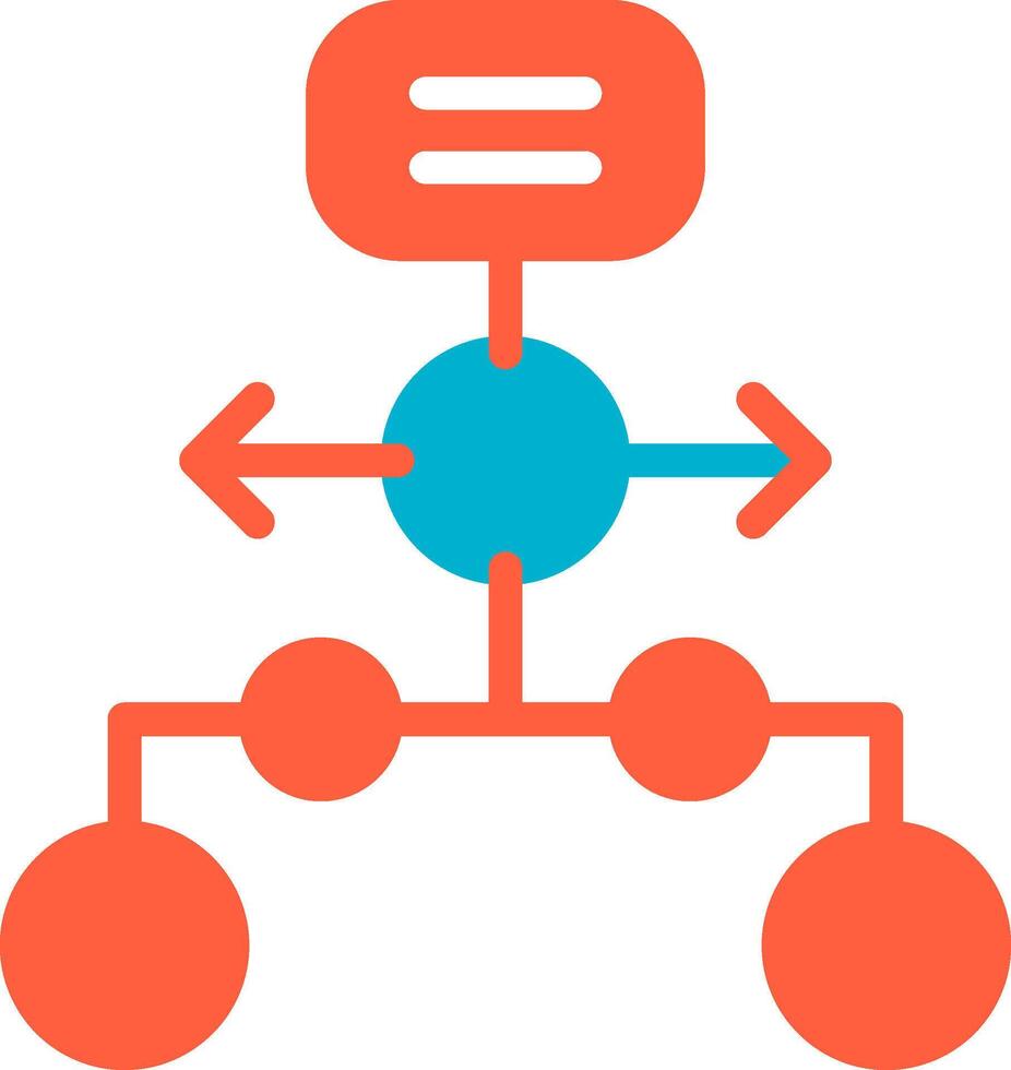 Horizontal Hierarchy Creative Icon Design vector