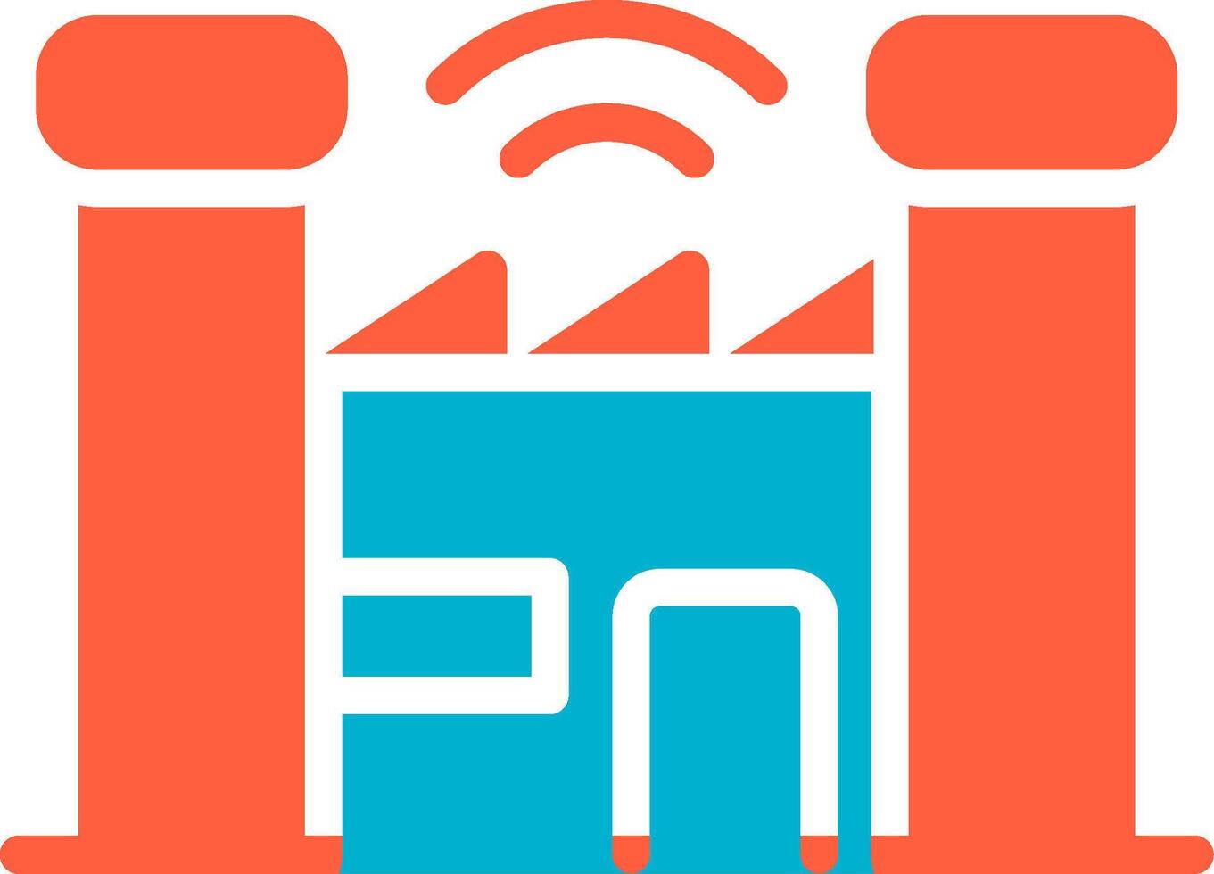 Smart Factory Creative Icon Design vector