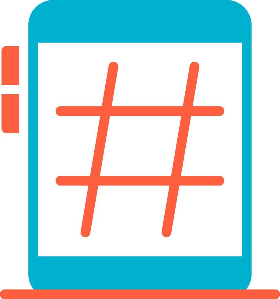 Hashtag Creative Icon Design vector