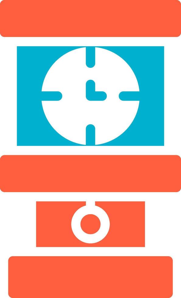 Grandfather Clock Creative Icon Design vector
