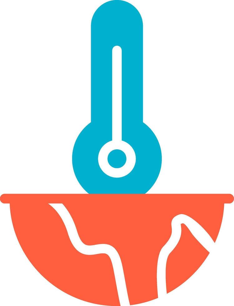 Global Warming Creative Icon Design vector
