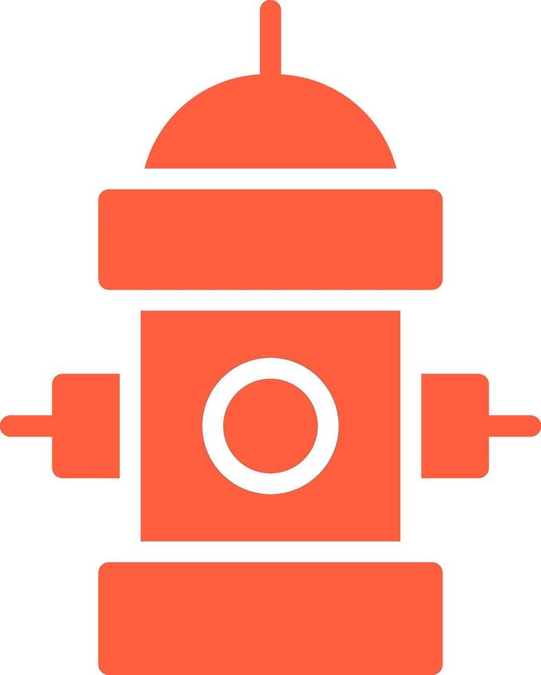 Fire Hydrant Creative Icon Design vector