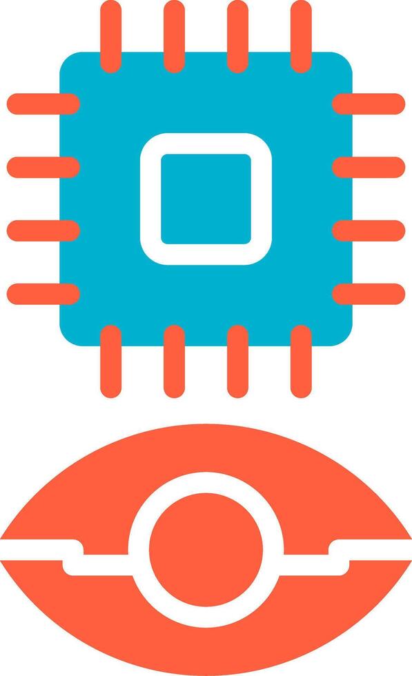 Eye Augmentation Creative Icon Design vector