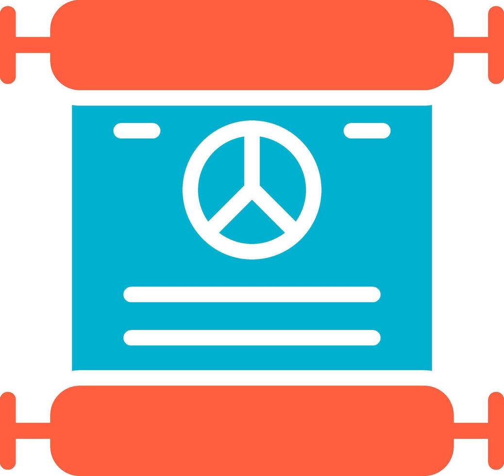 Peace Treaty Creative Icon Design vector