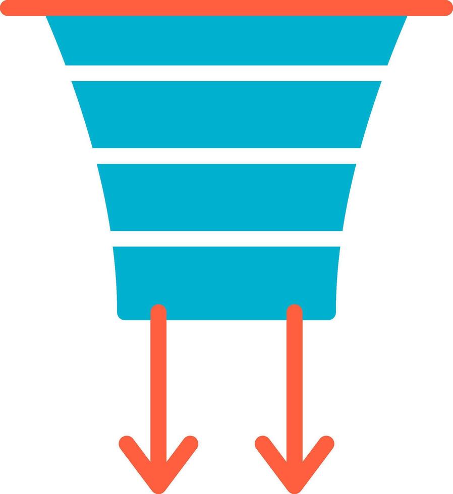 Funnel Creative Icon Design vector