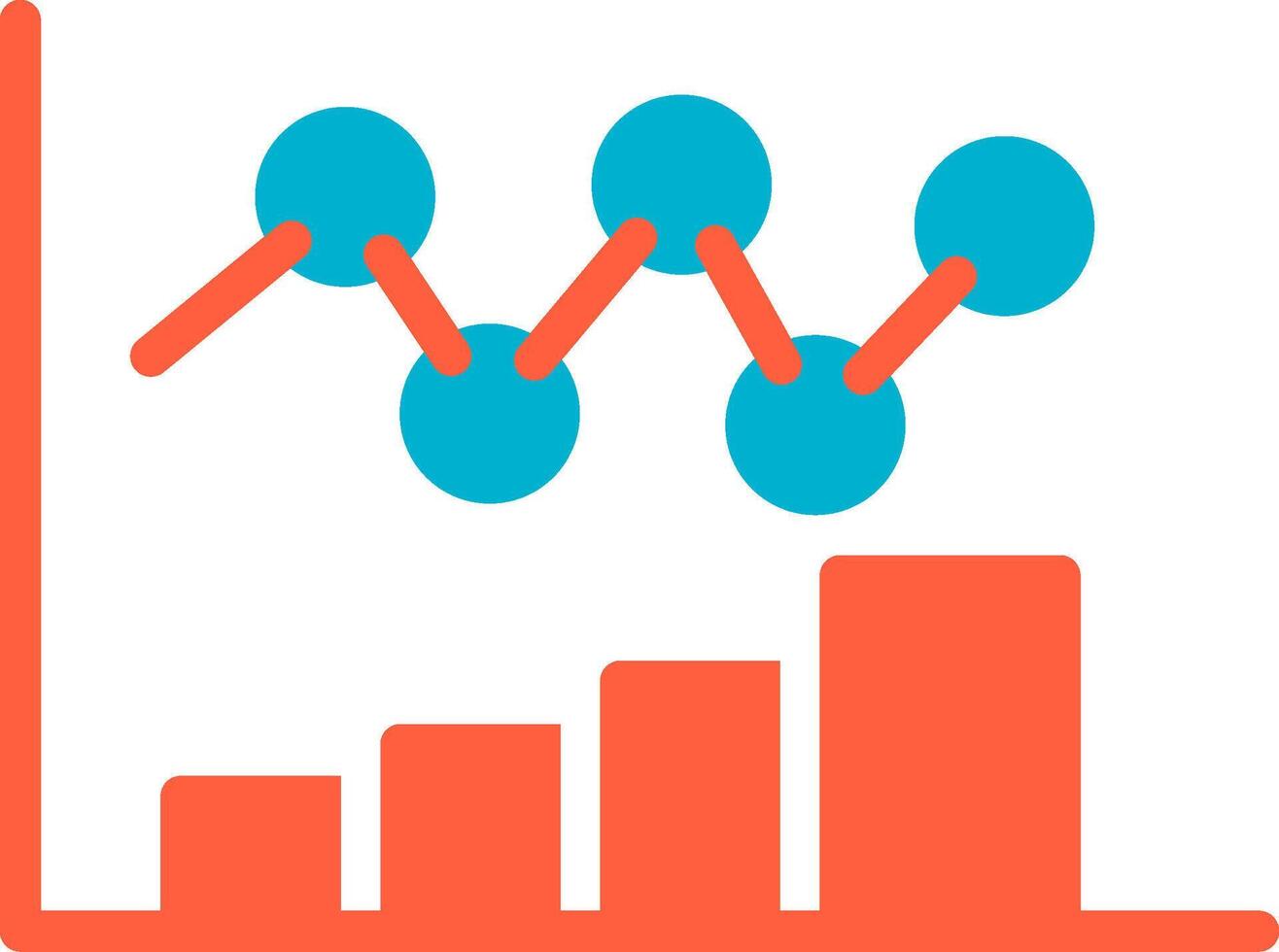 Bar Chart Creative Icon Design vector