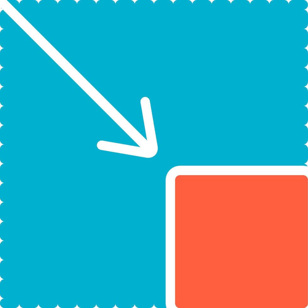 Downsizing Creative Icon Design vector