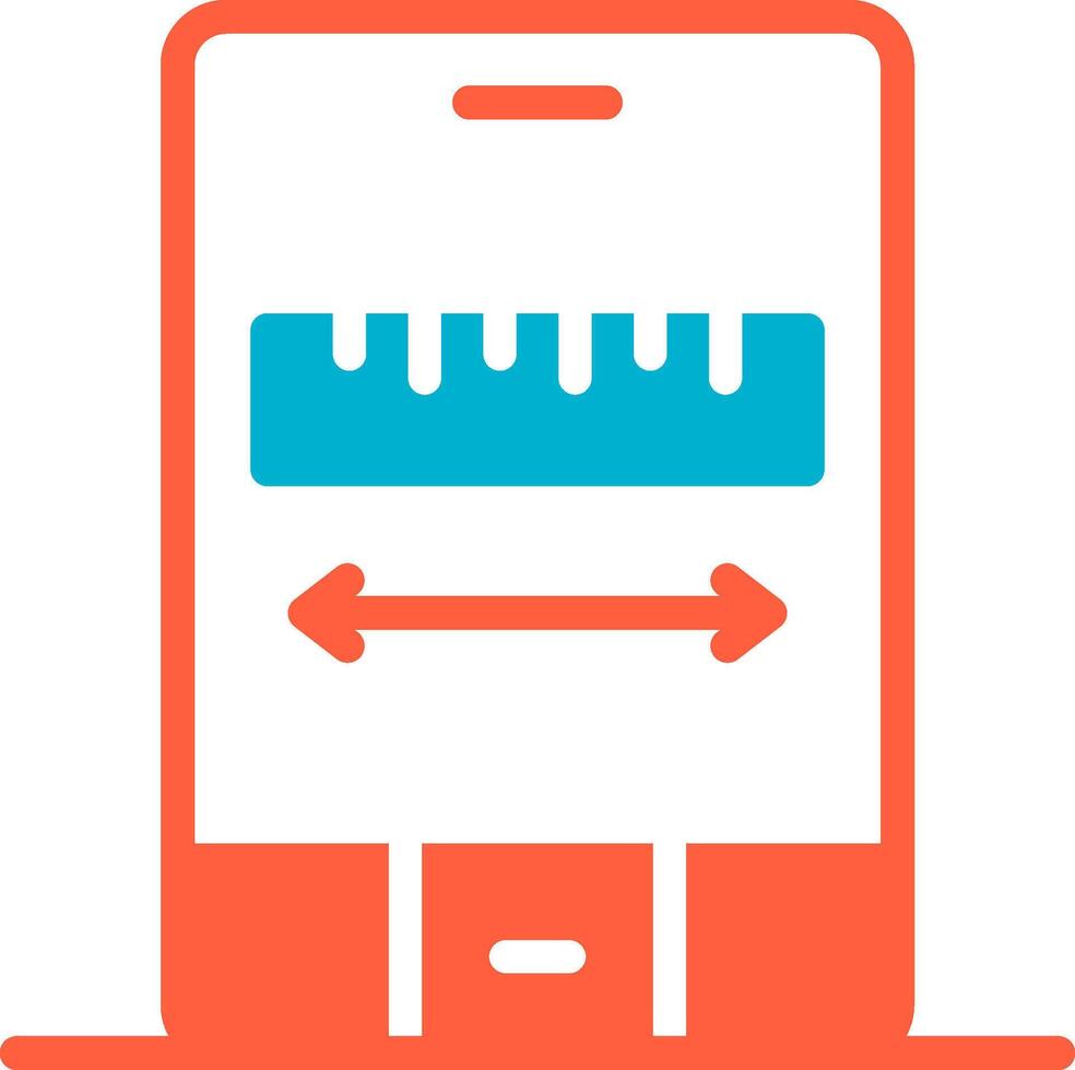 Ar Measuring Creative Icon Design vector
