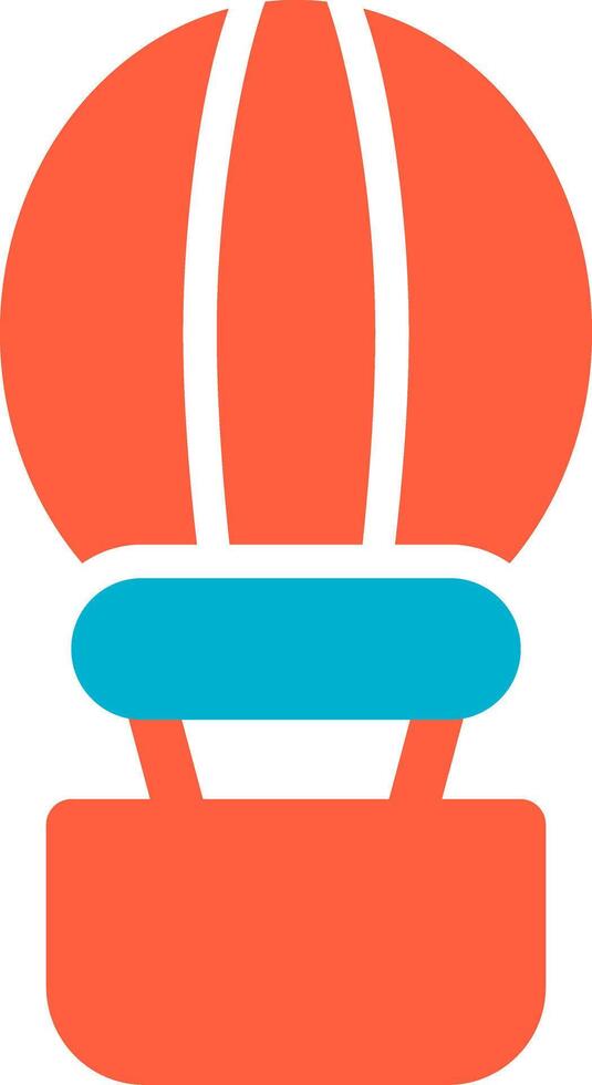 Hot Air Balloon Creative Icon Design vector