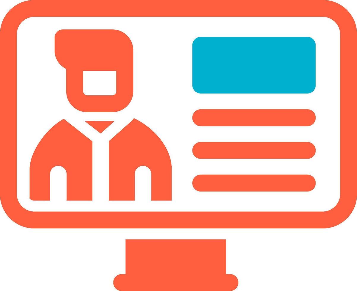 Online Lecture Creative Icon Design vector