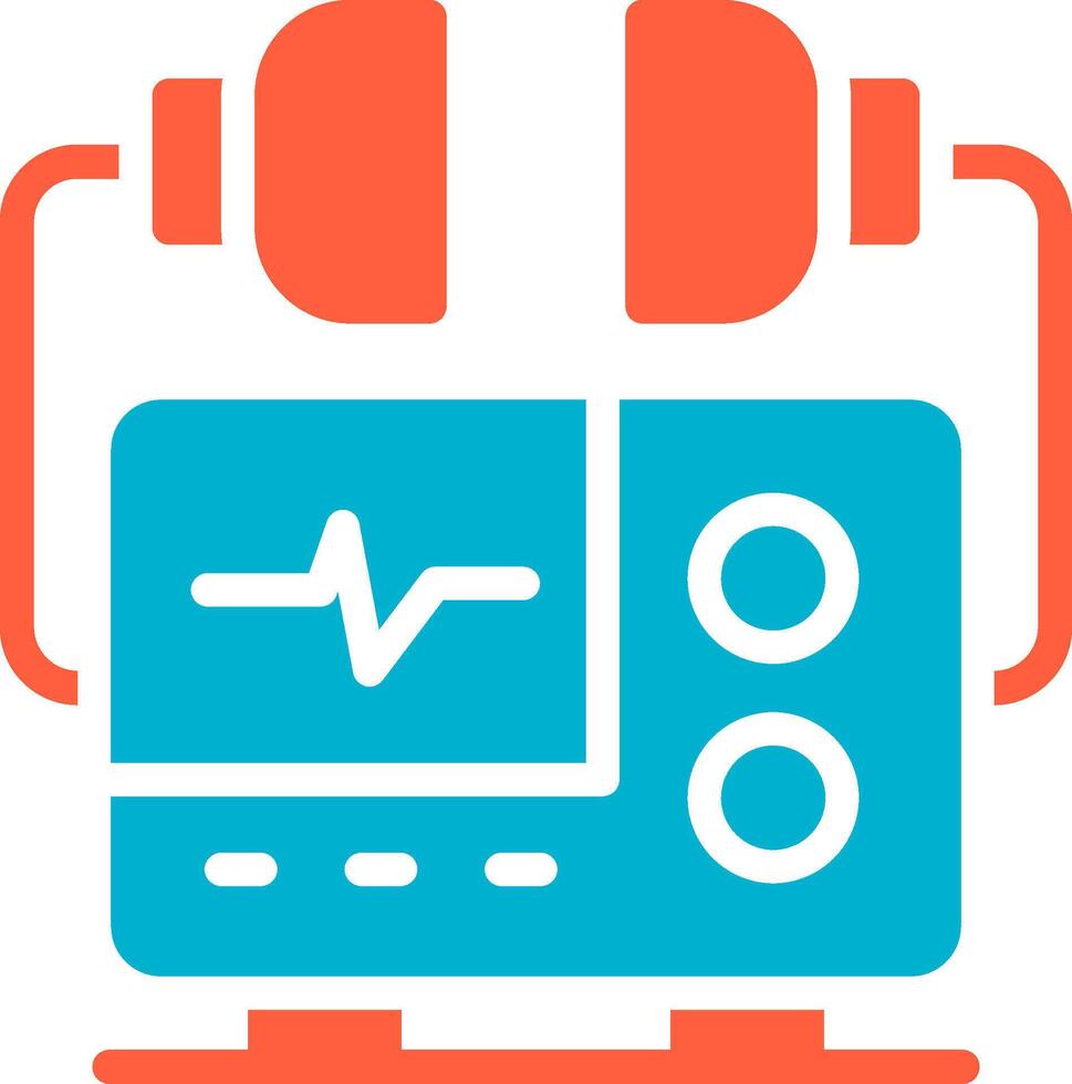 Defibrillator Creative Icon Design vector