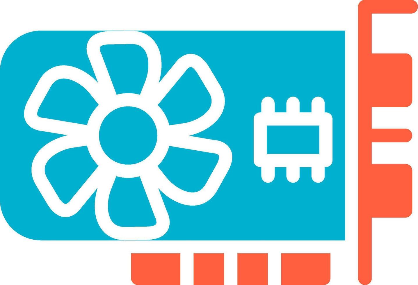 Graphic Card Creative Icon Design vector