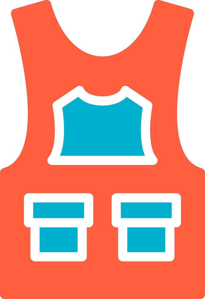 Bulletproof Vest Creative Icon Design vector