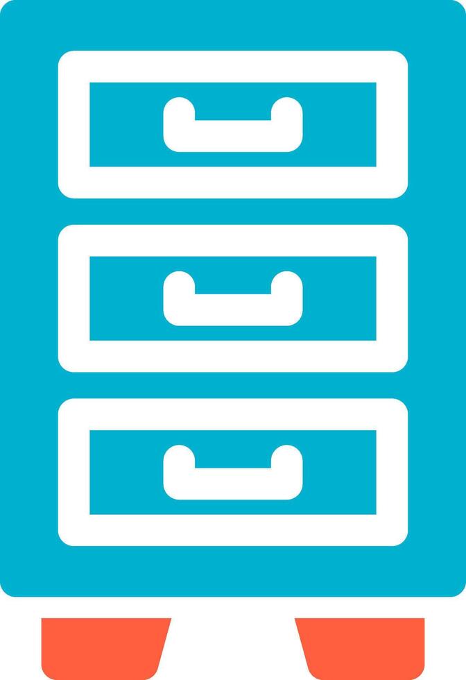 Filing Cabinet Creative Icon Design vector
