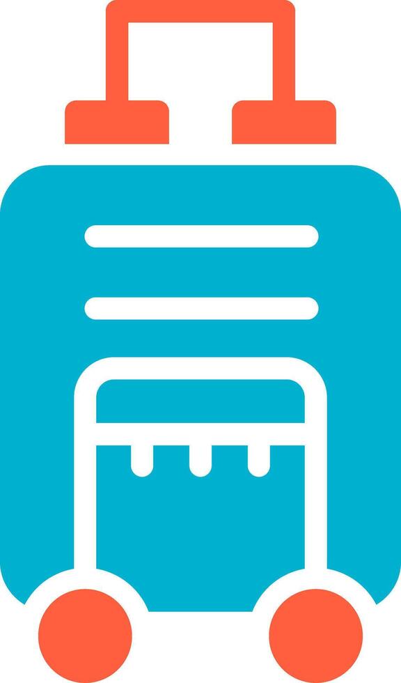 Travel Bag Creative Icon Design vector