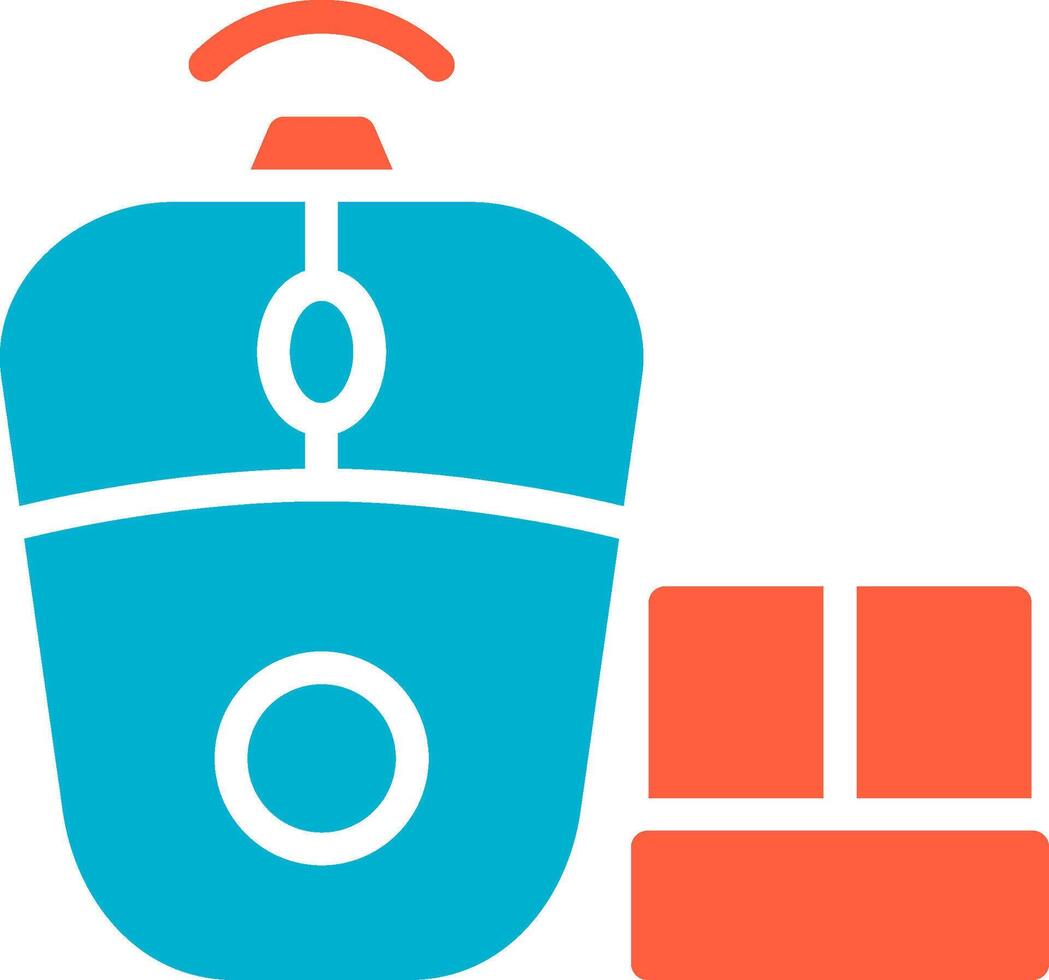 Wireless Mouse Creative Icon Design vector