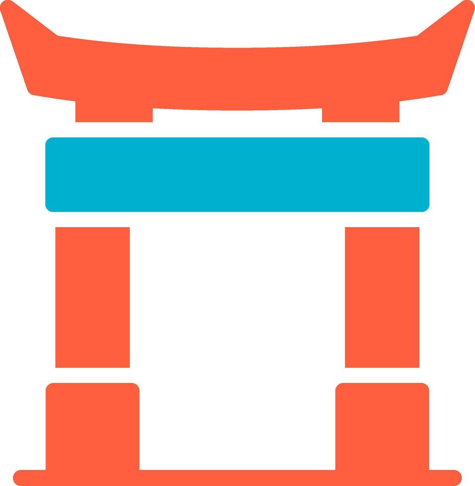 Torii Gate Creative Icon Design vector