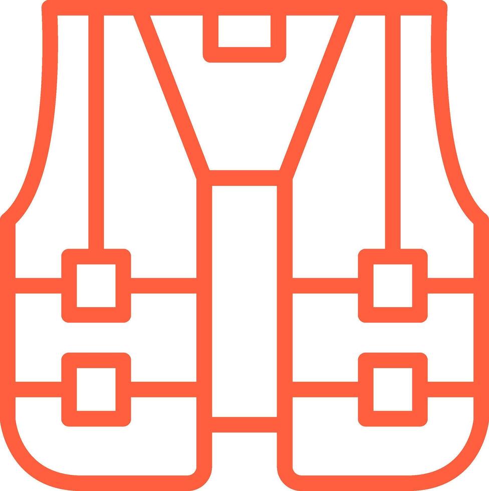 High Visibility Vest Creative Icon Design vector