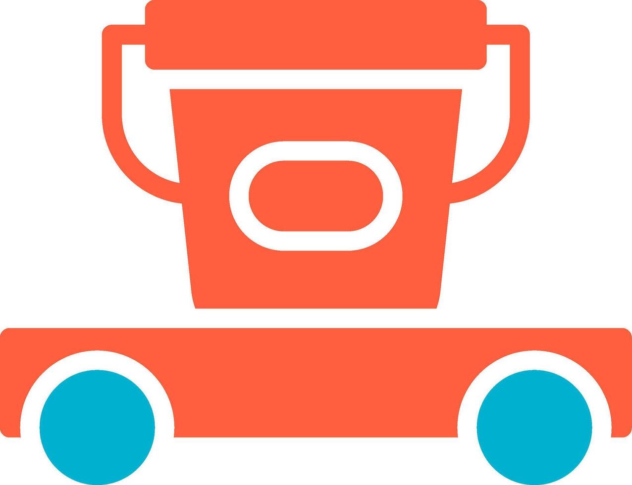 Cleaning Cart Creative Icon Design vector
