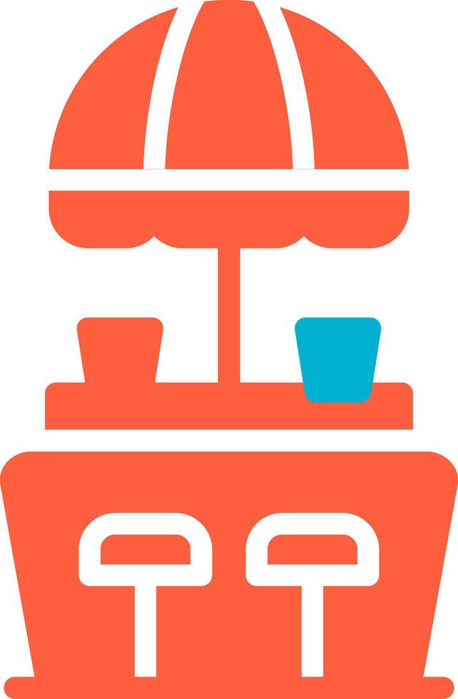 Beach Bar Creative Icon Design vector