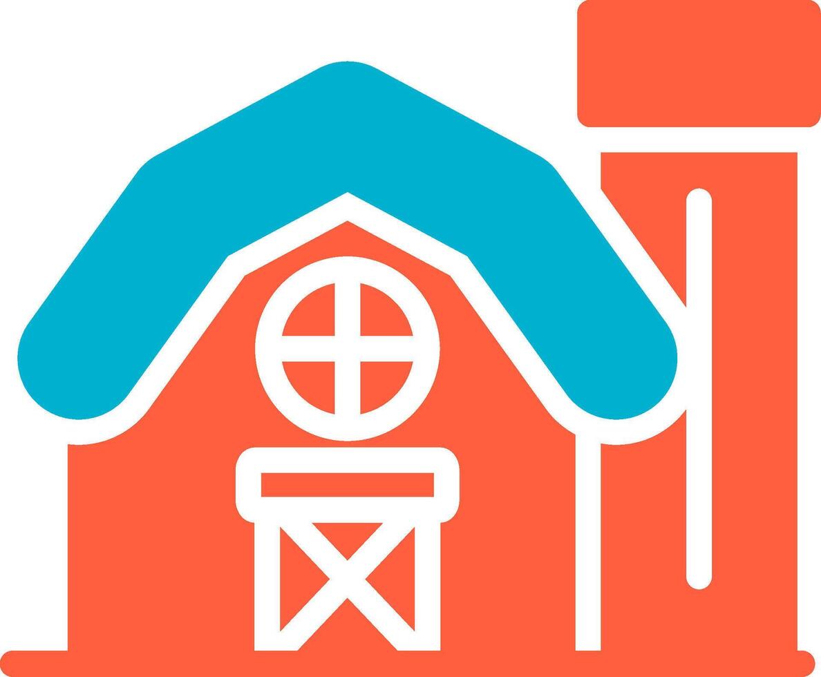 Farm House Creative Icon Design vector