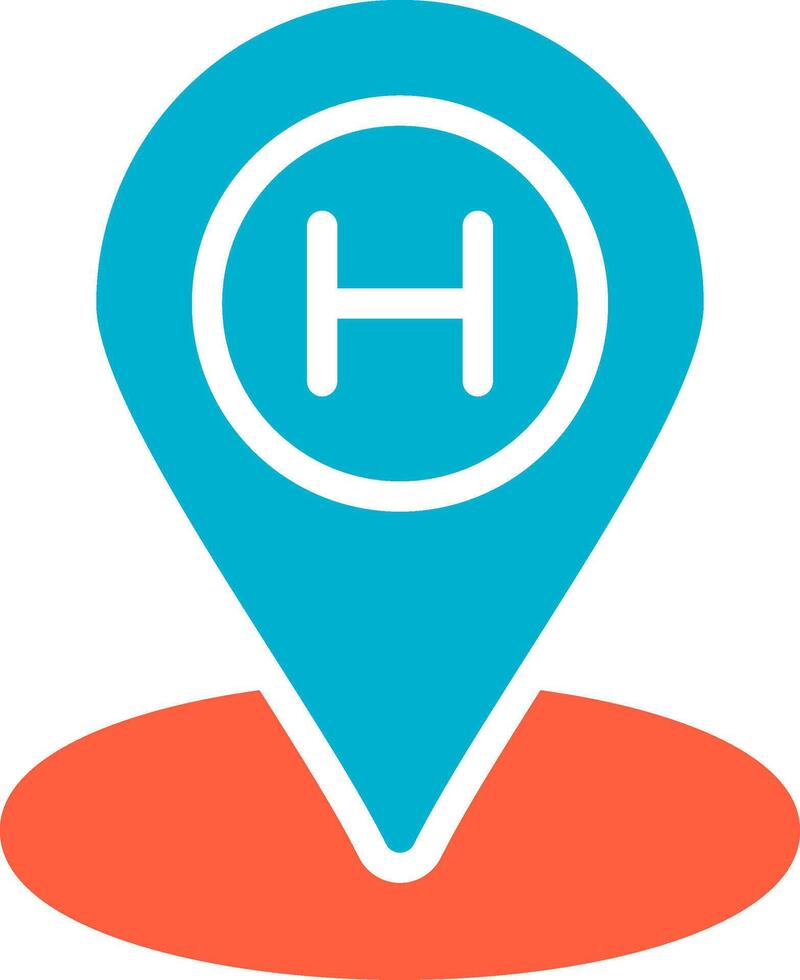 Helipad Creative Icon Design vector
