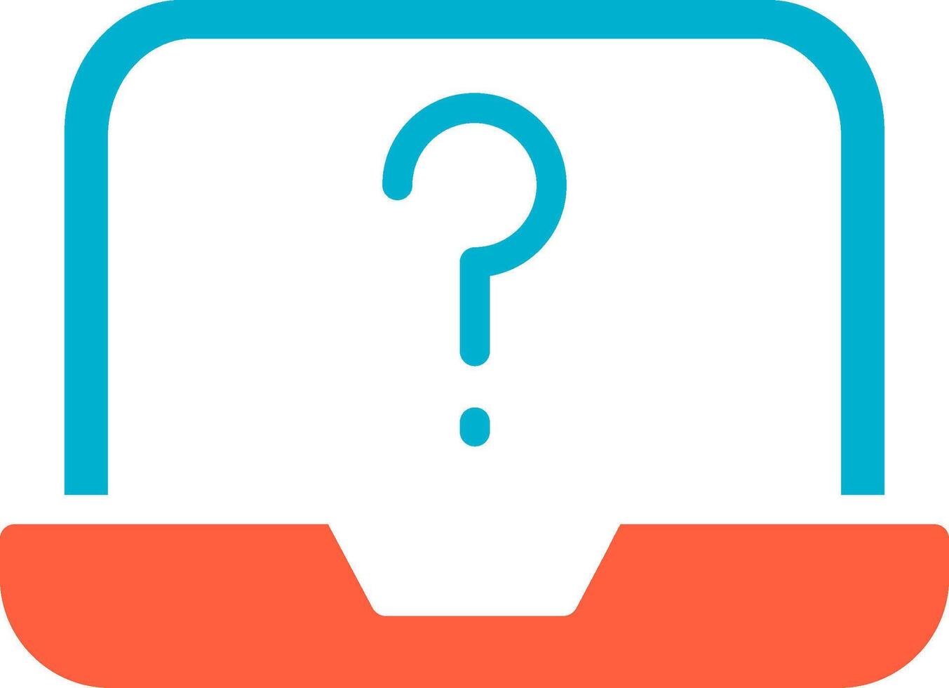 Question Mark Creative Icon Design vector