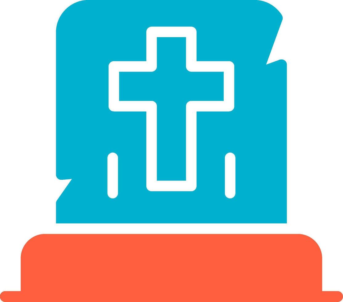 Gravestone Creative Icon Design vector