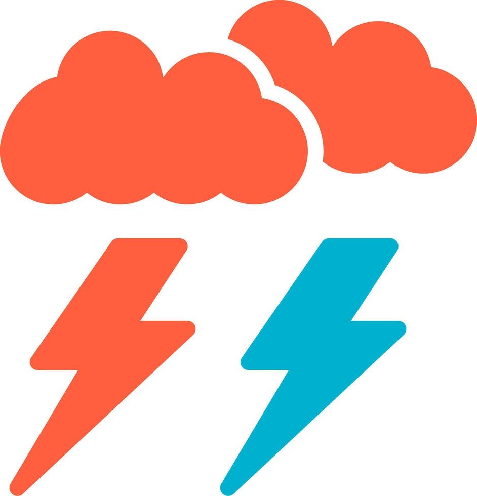 Lightning Creative Icon Design vector