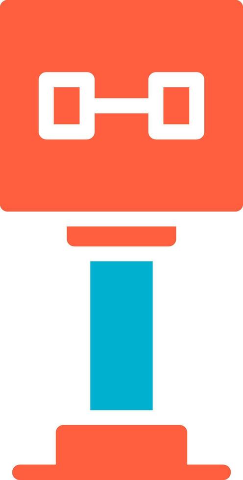 Gym Sign Board Creative Icon Design vector