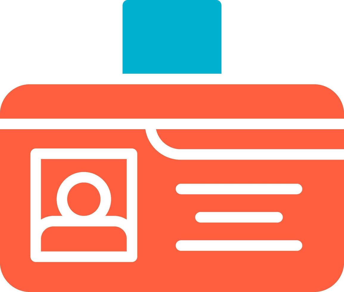 Identification Card Creative Icon Design vector