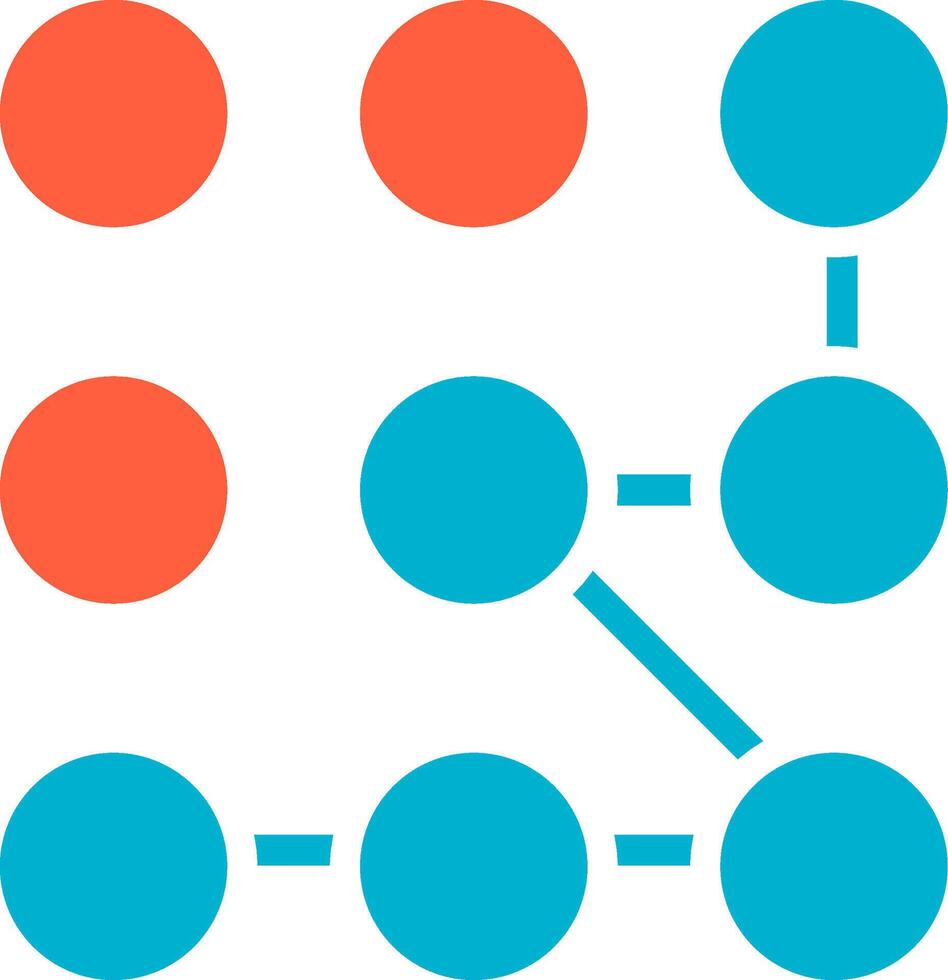 Pattern Lock Creative Icon Design vector