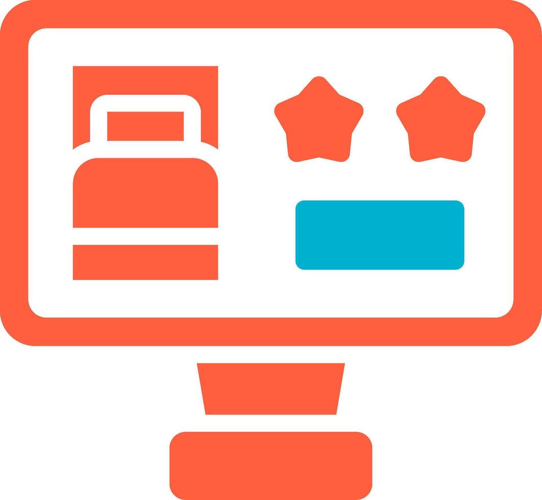 Online Booking Creative Icon Design vector