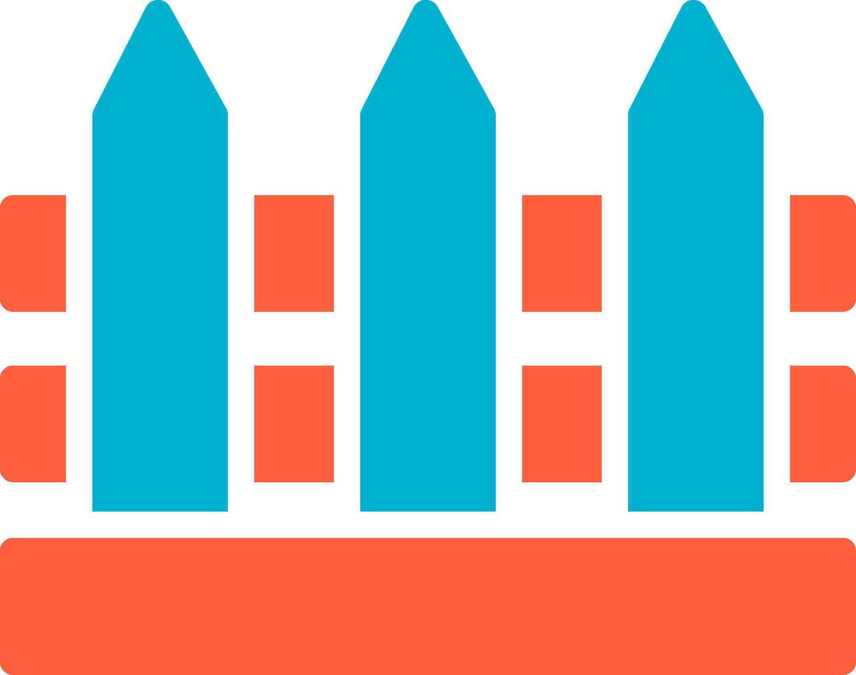 Fence Creative Icon Design vector