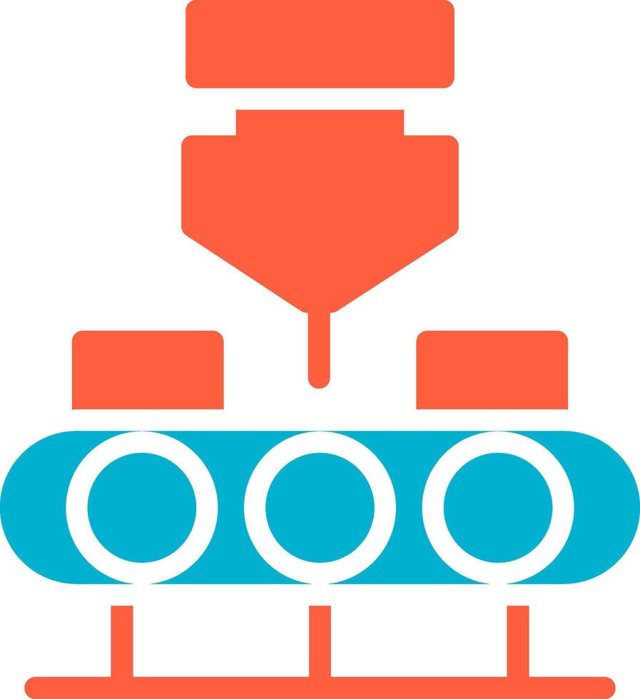 Conveyor Belt Creative Icon Design vector