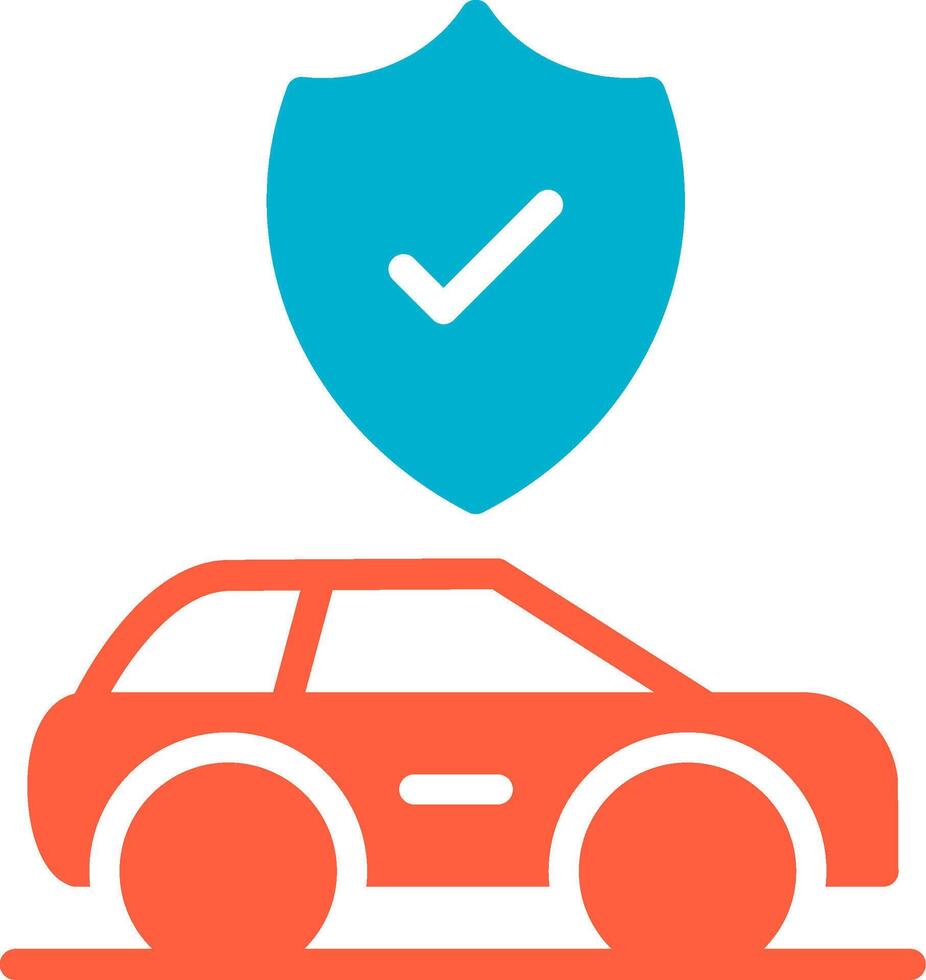 Car Insurance Creative Icon Design vector