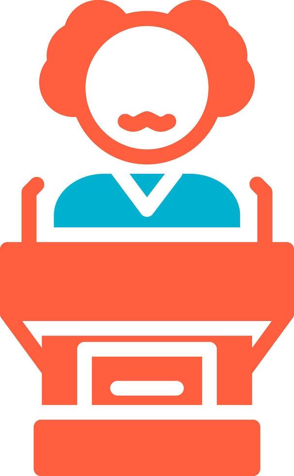 Politician Creative Icon Design vector