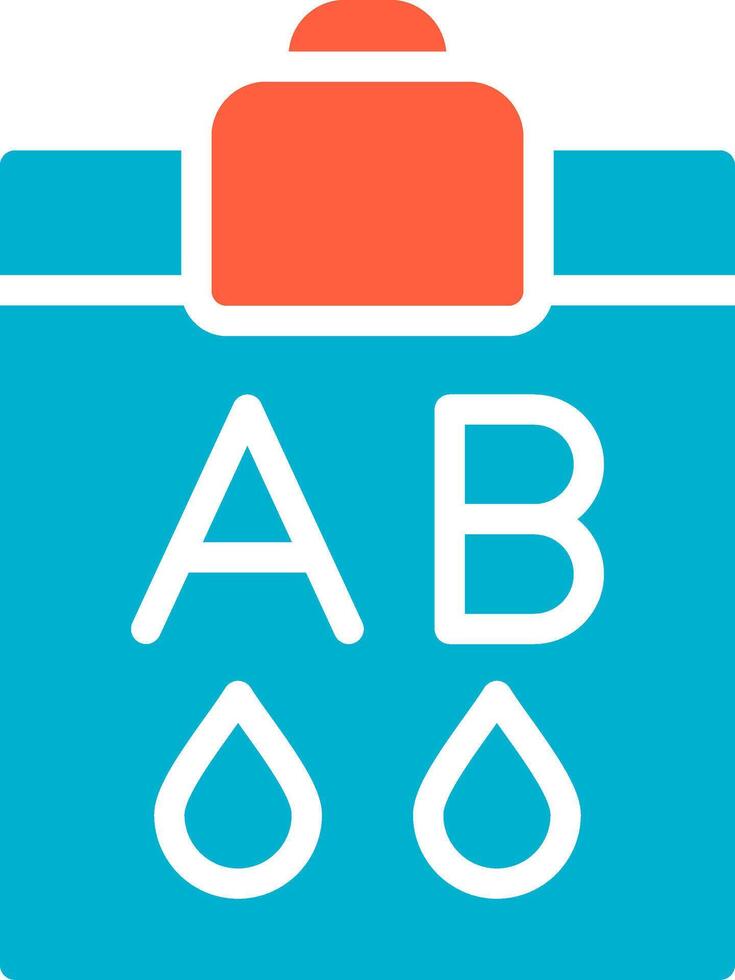 Blood Type Ab Creative Icon Design vector