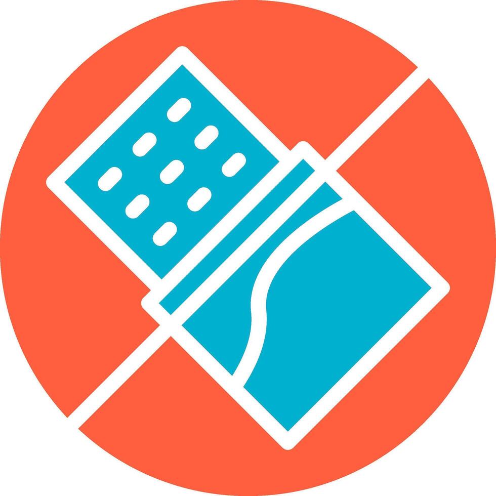 No Chocolate Creative Icon Design vector
