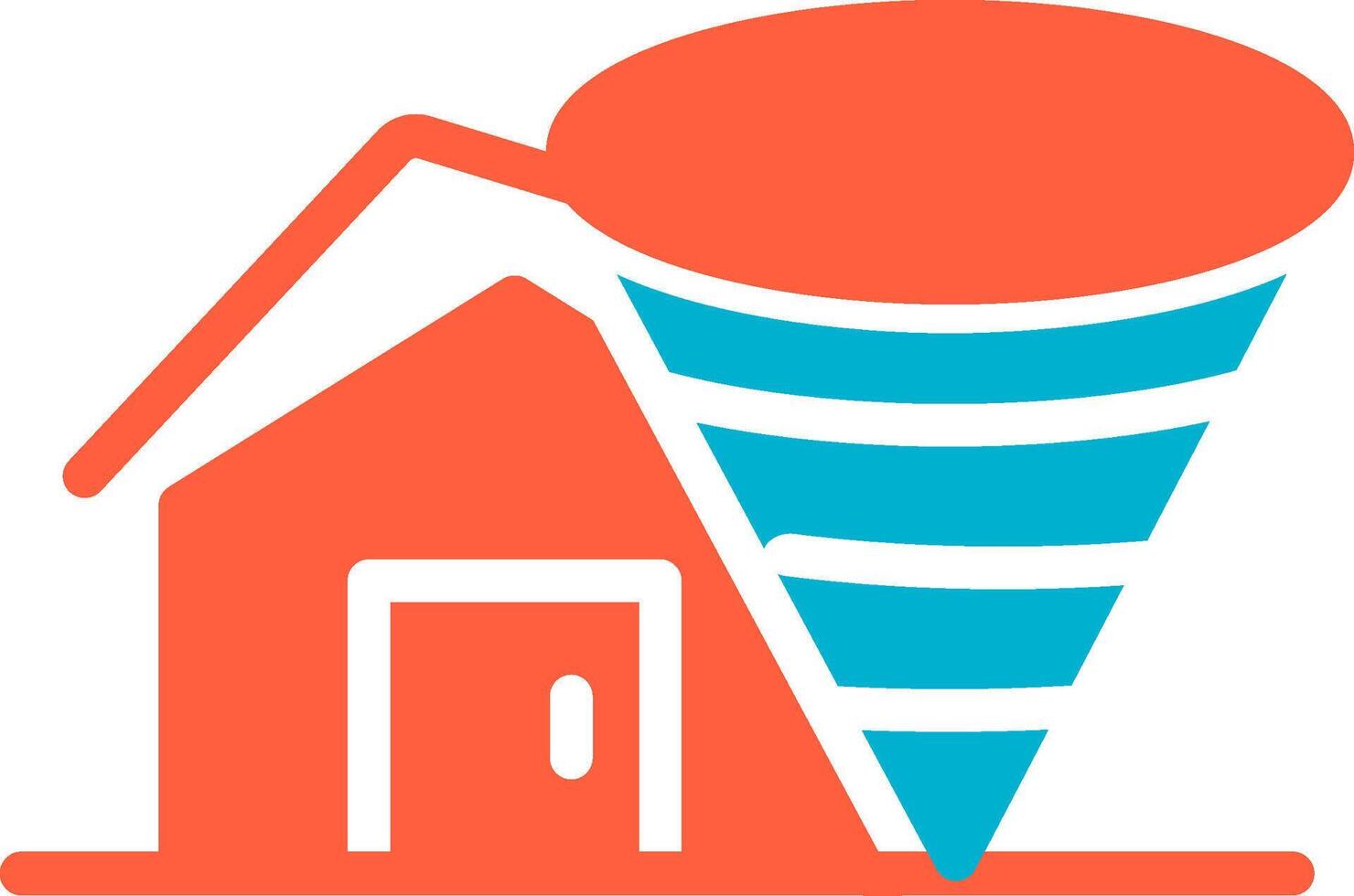 Hurricane Creative Icon Design vector