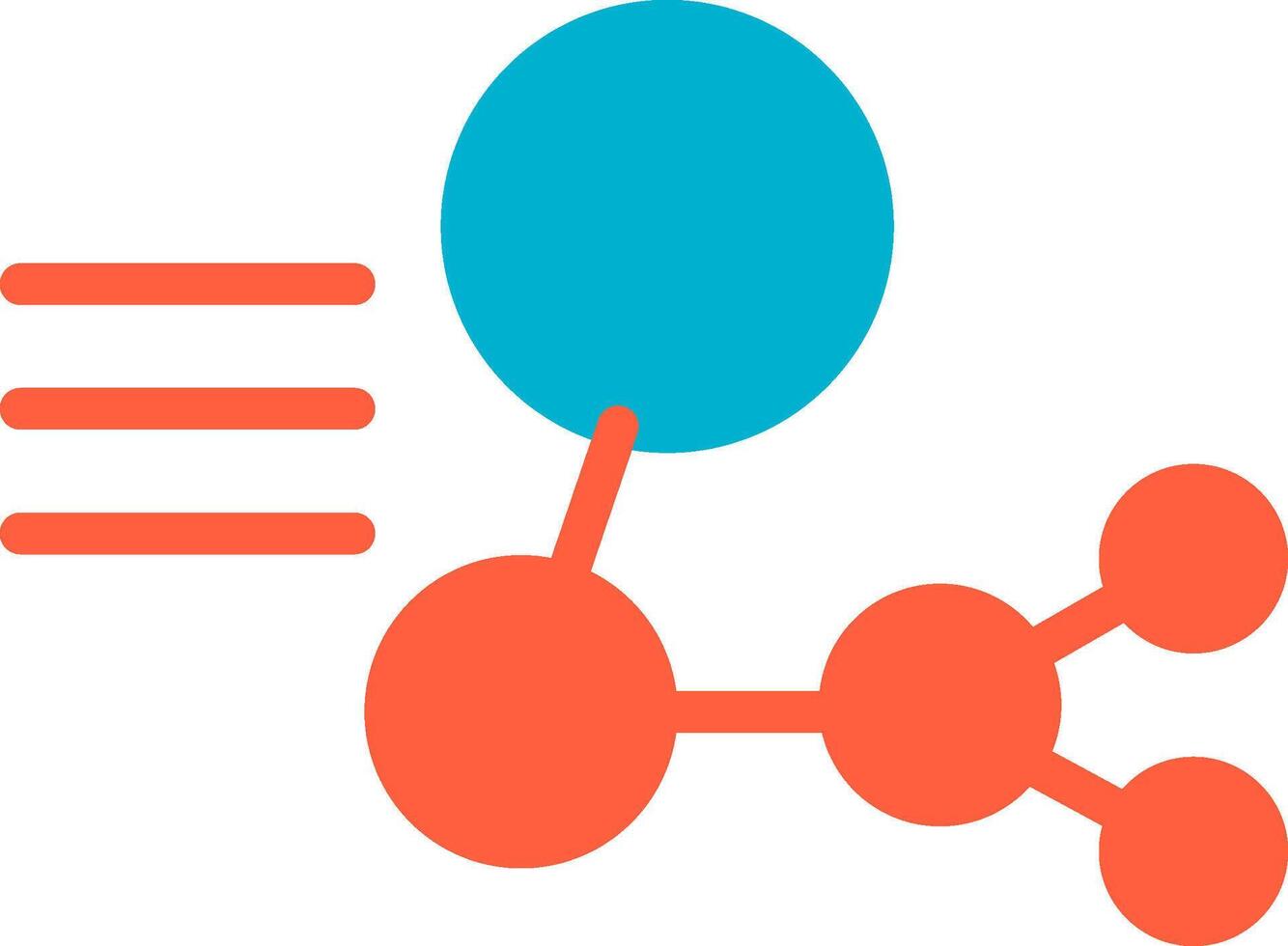 diseño de icono creativo de estructura molecular vector