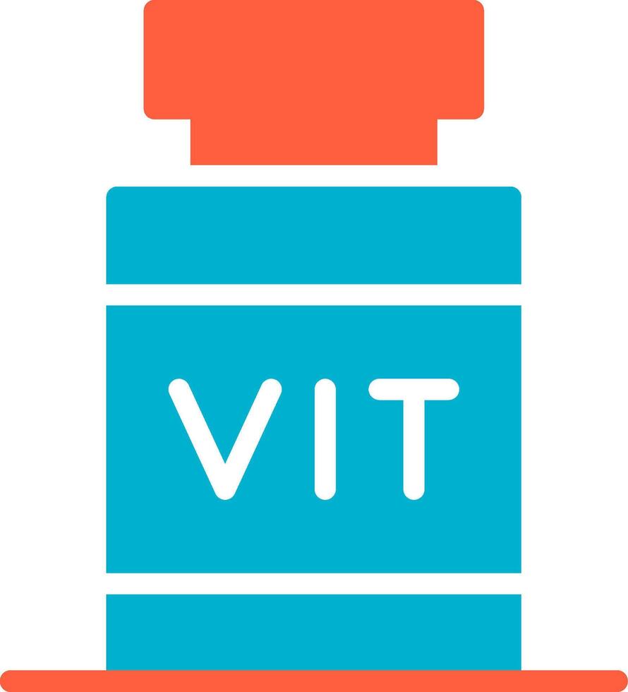 diseño de icono creativo de vitamina vector