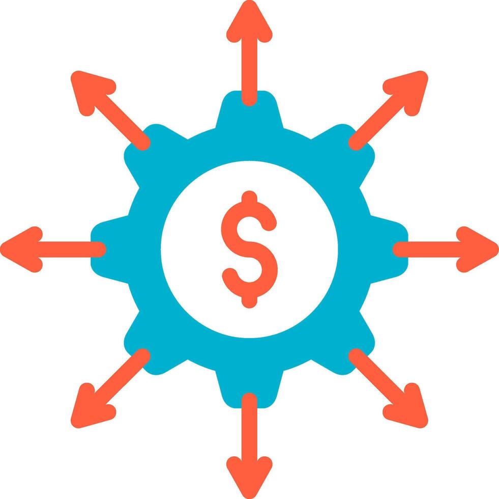 Crowdfunding Portal Creative Icon Design vector